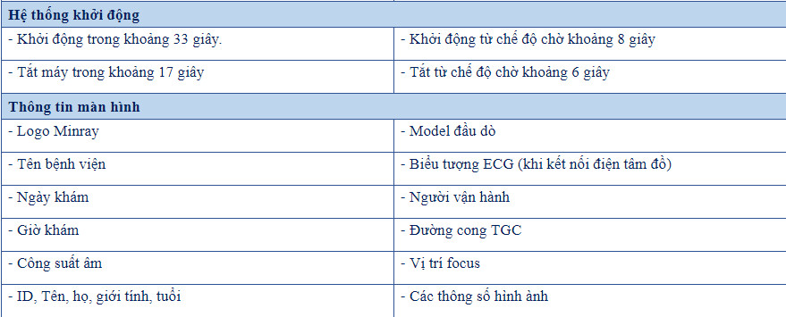 thông số kỹ thuật máy siêu âm 4D mindray-3